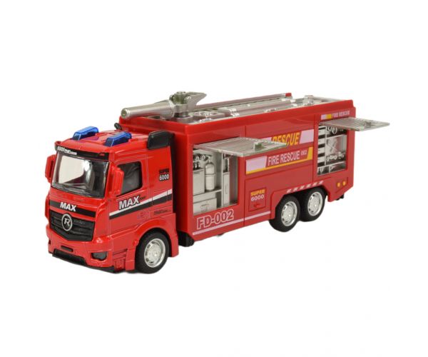 Fire Rescue: Lendkerekes tűzoltósági kamion fénnyel és hanggal többféle változatban 19cm 1db
