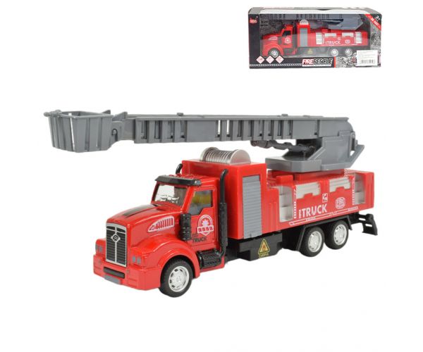 Fire Rescue: Lendkerekes tűzoltósági létrás kamion 22cm