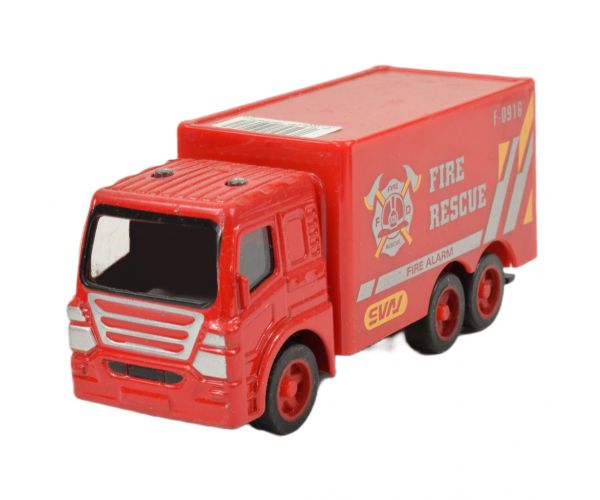 Fire Rescue: Lendkerekes tűzoltósági kamion többféle változatban 9,5cm 1db