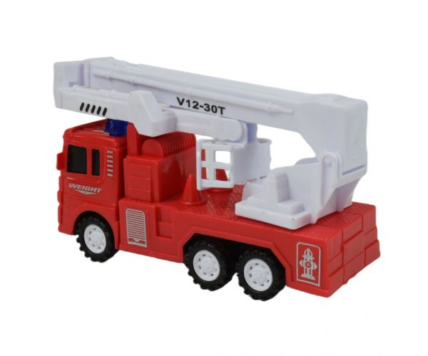 Fire Truck: Lendkerekes tűzoltóautó többféle változatban 13cm