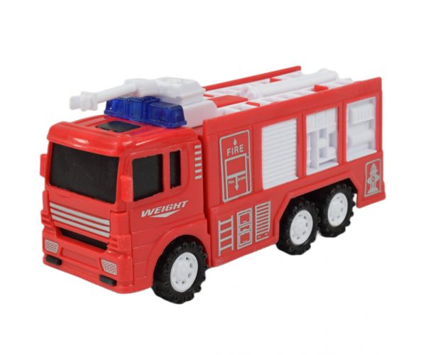 Fire Truck: Lendkerekes tűzoltóautó többféle változatban 13cm