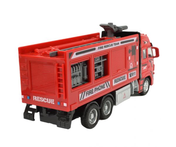 Fire Truck: Lendkerekes darus tűzoltóautó fénnyel és hanggal 20cm