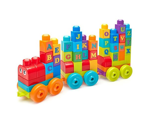 Fisher-Price: ABC zenélő vonat építőjáték - Mega Bloks