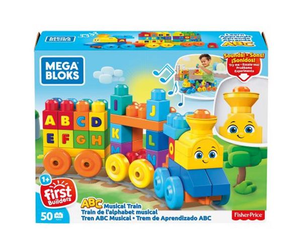Fisher-Price: ABC zenélő vonat építőjáték - Mega Bloks