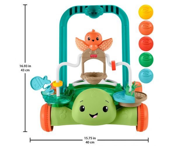 Fisher-Price: Teknőcpajtis járássegítő - Mattel