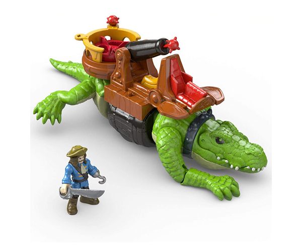 Fisher-Price: Imaginext krokodil és Hook kapitány játékszett - Mattel
