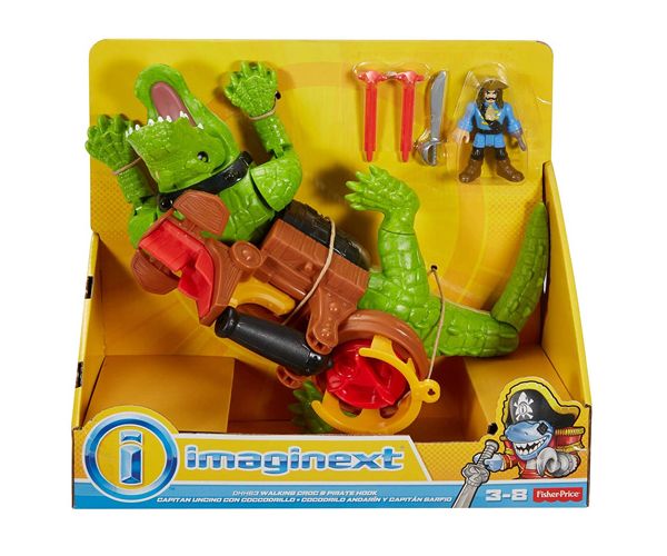 Fisher-Price: Imaginext krokodil és Hook kapitány játékszett - Mattel