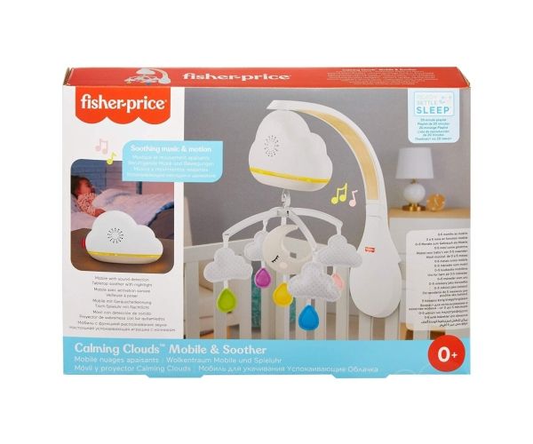 Fisher-Price: Nyugtató Felhők 2 az 1-ben kiságyforgó fénnyel és hanggal - Mattel