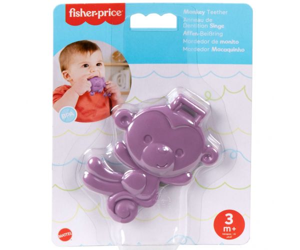 Fisher-Price: Mókás figurák Majom rágóka - Mattel