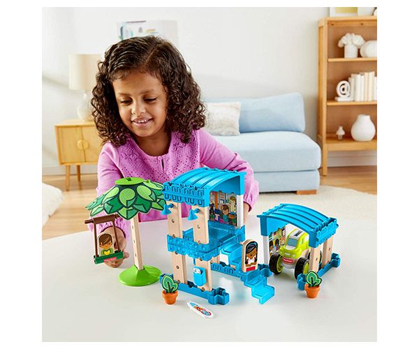 Fisher-Price: Wonder Makers tengerparti bungaló építő készlet 35db-os - Mattel