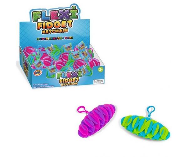 Flexi Fidget kulcstartó kétféle színben 1db