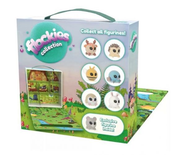 Flockies: Házikó gyűjtődoboz egér figurával 4. széria