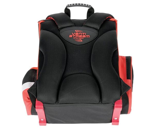 Football fekete-piros ergonomikus iskolatáska, hátizsák 36x27x14cm - Bambino