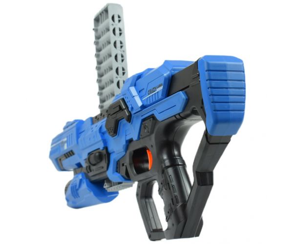 Frantic Launcher: Manuális szivacslövő fegyver céltáblával és töltényekkel 49cm
