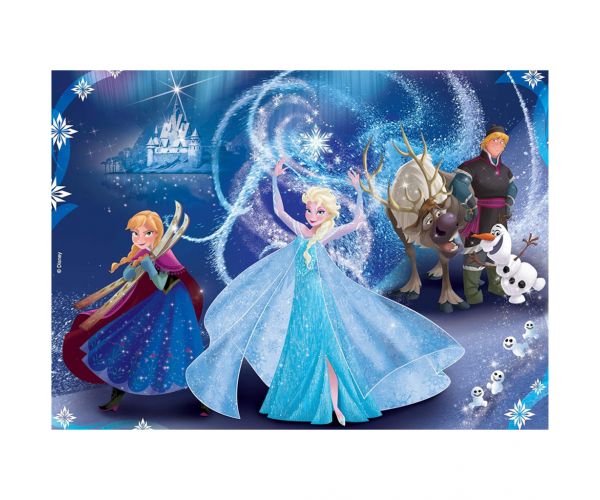 Jégvarázs 2 az 1-ben 24db-os puzzle és színező 50x35cm - Lisciani