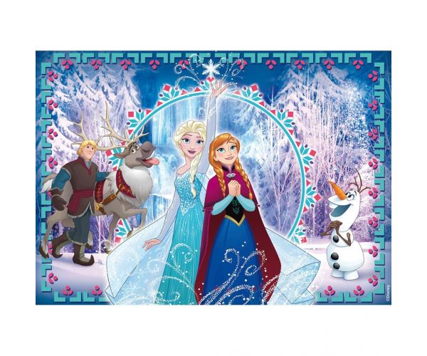 Jégvarázs 2 az 1-ben 250db-os puzzle és színező 50x35cm - Lisciani