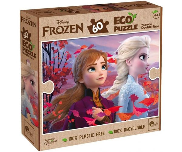 Jégvarázs 2 az 1-ben 60db-os Eco puzzle és színező 70x50cm - Lisciani