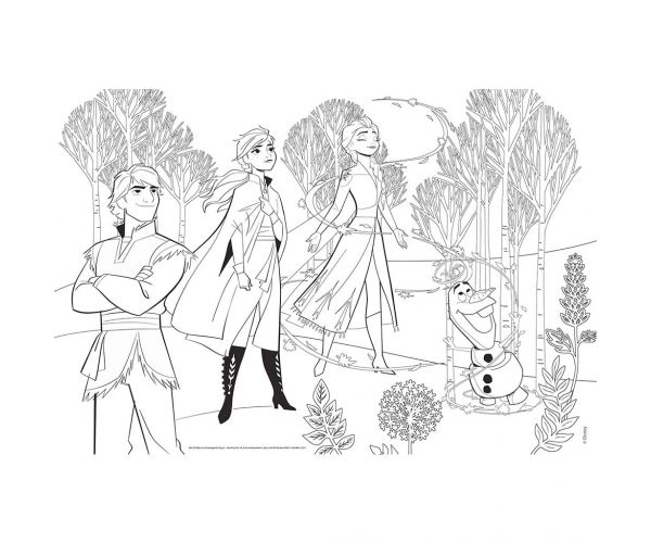 Jégvarázs 2 az 1-ben maxi 2x60db-os puzzle és színező 50x35cm - Lisciani