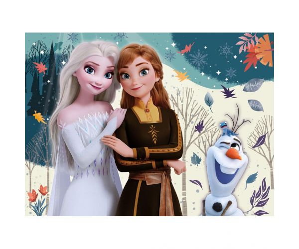 Jégvarázs testvérek 2 az 1-ben 48db-os Eco mini puzzle és színező 35x25cm - Lisciani