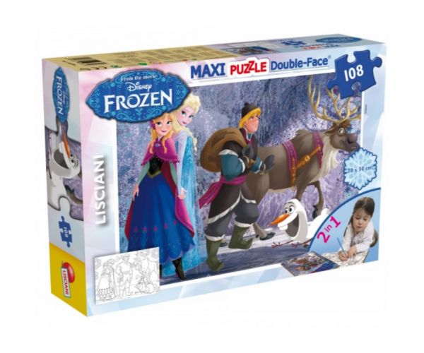 Jégvarázs csapat 2 az 1-ben 108db-os puzzle és színező 70x50cm - Lisciani