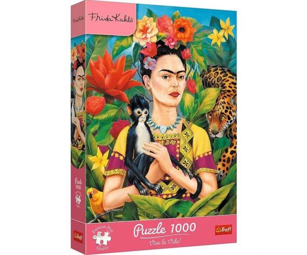 Frida Kahlo - Dzsungelportré 1000db-os prémium puzzle - Trefl
