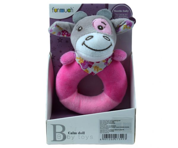 FunMuch: Plüss pink bocis bébicsörgő