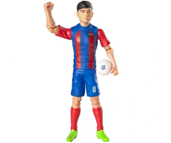 Focista akciófigura, 20 cm - FC Barcelona, Pedri 8-as mezben