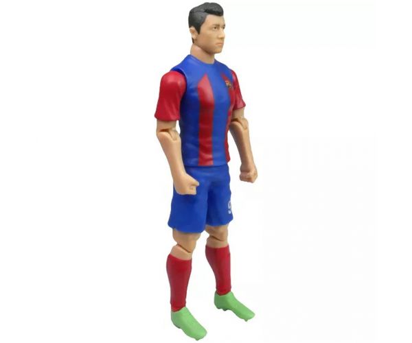 Focista akciófigura, 20 cm - FC Barcelona, Lewandowski 9-es mezben