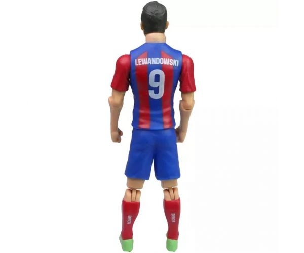 Focista akciófigura, 20 cm - FC Barcelona, Lewandowski 9-es mezben