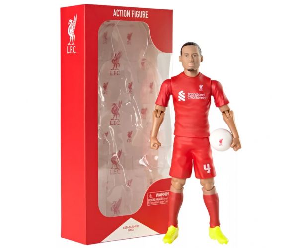 Focista akciófigura, 20 cm - Liverpool, Van Dijk 4-es mezben
