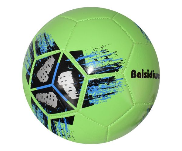 Műbőr focilabda színes kereszt mintával 23cm