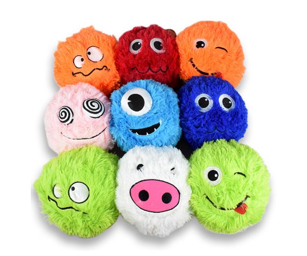 Fuzzy Monsters szőrös plüss labda többféle változatban 23cm