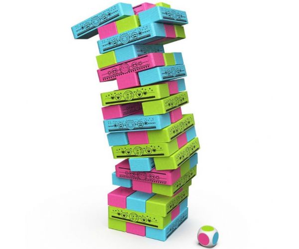 Gabi Babaháza: Színes toronyépítő jenga társasjáték - Spin Master