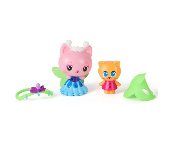 Gabi babaháza Mozi: Kristálykert 2 db-os figura csomag – Queen Kitty Fairy és Kitty Gnome – Spin Master
