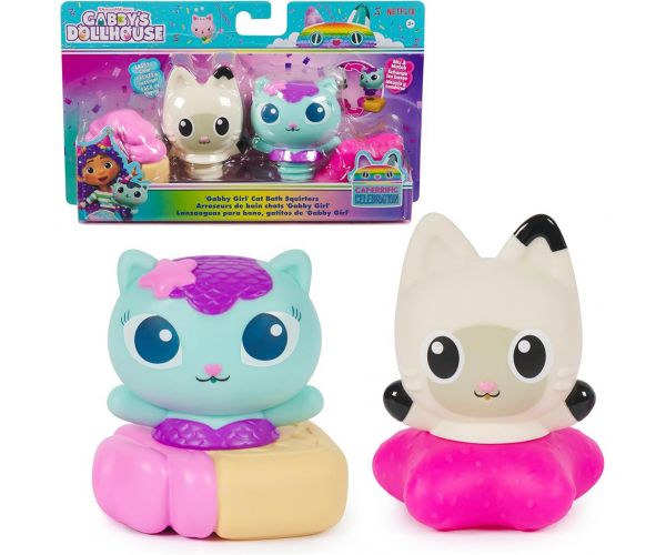 Gabi babaháza: Mercat és Pandy Paws fürdőjáték spriccelők - Spin Master