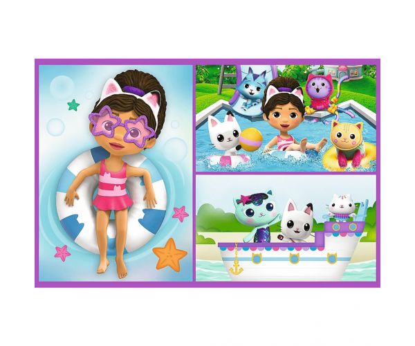 Gabi babaháza egy játékos nap 2x70db-os puzzle - Trefl