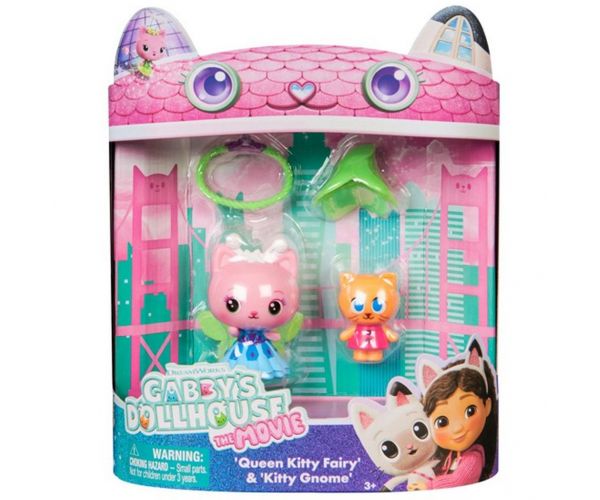Gabi babaháza mozi - Queen Kitty Fairy És Kitty Gnome 2-es figura csomag - Spin Master