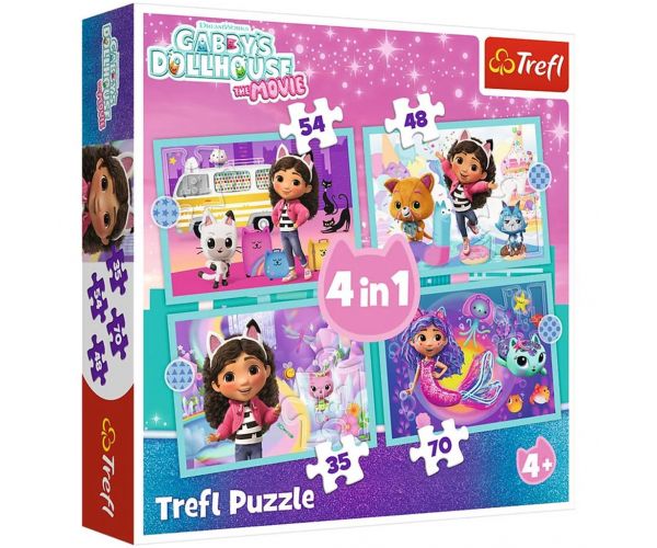 Gabi babaháza 4 az 1-ben 35-48-54-70db-os puzzle - Trefl
