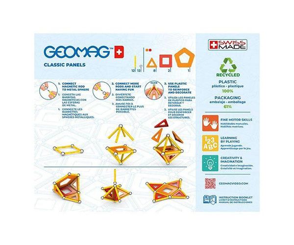 Geomag Green Line Classic Panels mágneses építőjáték 35db-os