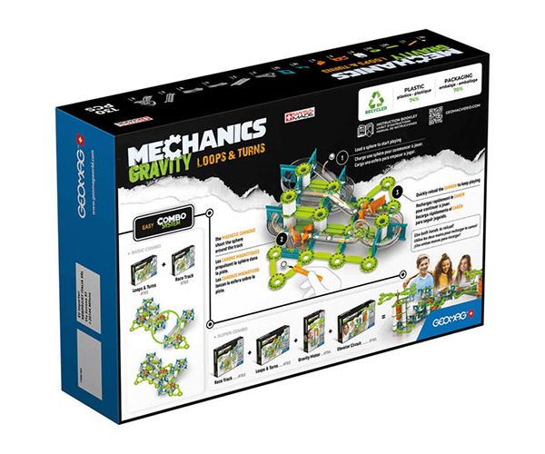Geomag Mechanics Gravity loops mágneses építőjáték 130db-os