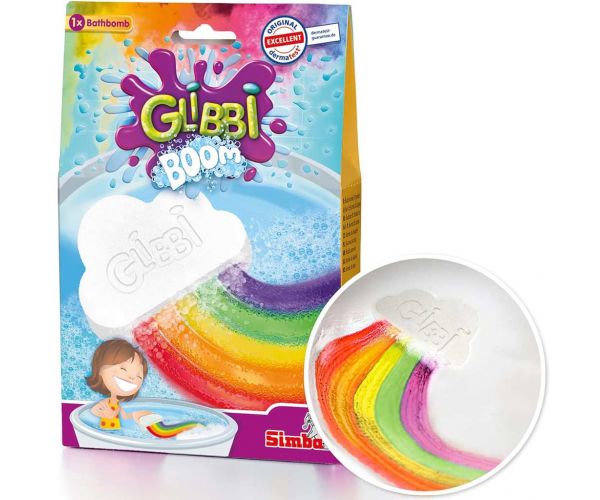 Glibbi Boom: felhő formájú fürdőbomba szivárvány színekkel - Simba toys