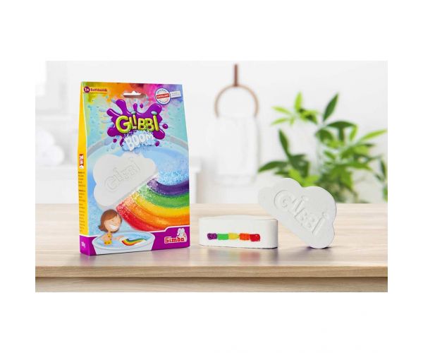 Glibbi Boom: felhő formájú fürdőbomba szivárvány színekkel - Simba toys