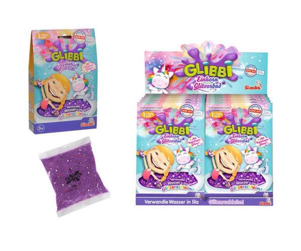Glibbi: Csillogó unikornisos slime fürdőzselé - Simba toys