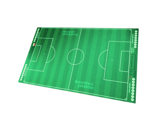 Gombfoci pálya 55x90cm-es, tárolóban ajándék csapatmatrica szettel