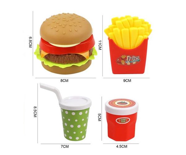 Gourmet hamburgeres étel szett
