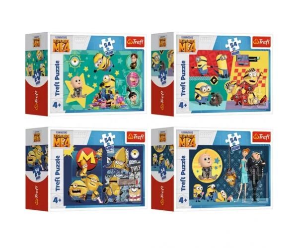Gru 4: Vicces minyonok 54db-os mini puzzle több változatban - Trefl