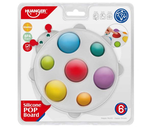 Happy World: Pop it! Nyugtató katica pajti készségfejlesztő bébijáték