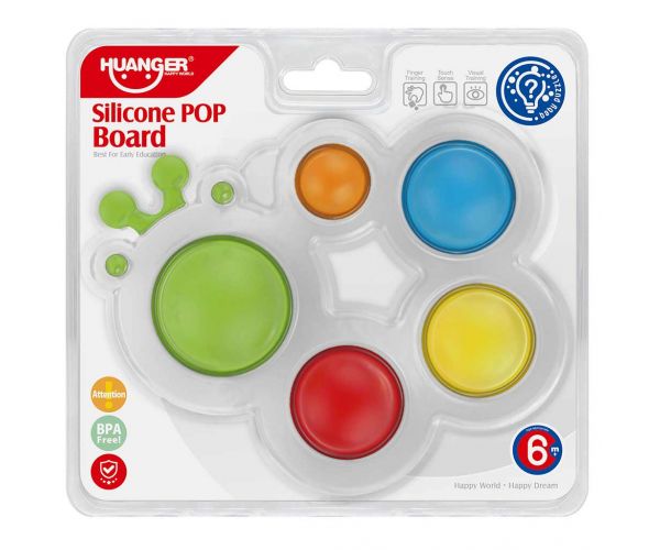 Happy World: Pop it! Nyugtató hernyó pajti készségfejlesztő bébijáték