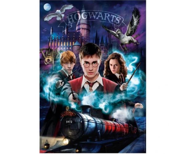 Harry Potter - A mágia útja 1000 db-os puzzle poszterrel - Clementoni