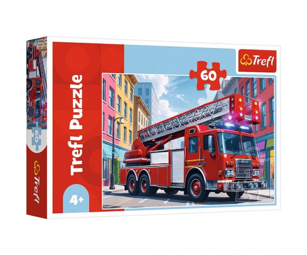 Tűzoltóautó 60db-os puzzle - Trefl